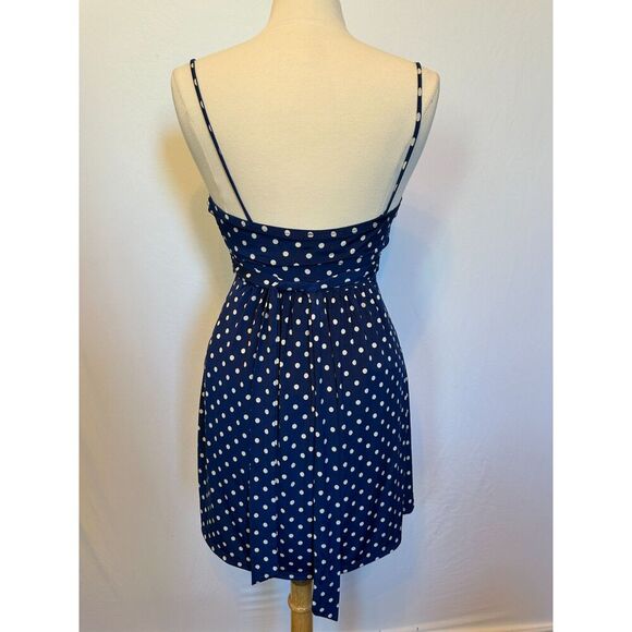 Blue Polka Dot Mini Dress Fits like a Size Small - Picture 5 of 5